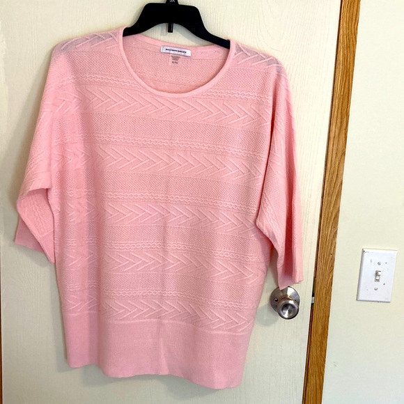 Allison Daley Sweaters - Allison Daley Pink Textured Sweater (XL)